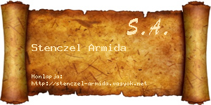 Stenczel Armida névjegykártya